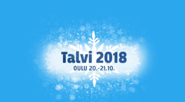 Talvi 2018 -logo taustalla